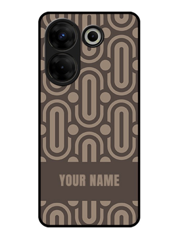 Custom Tecno Camon 20 Pro Custom Glass Phone Case - Captivating Zero Pattern Design