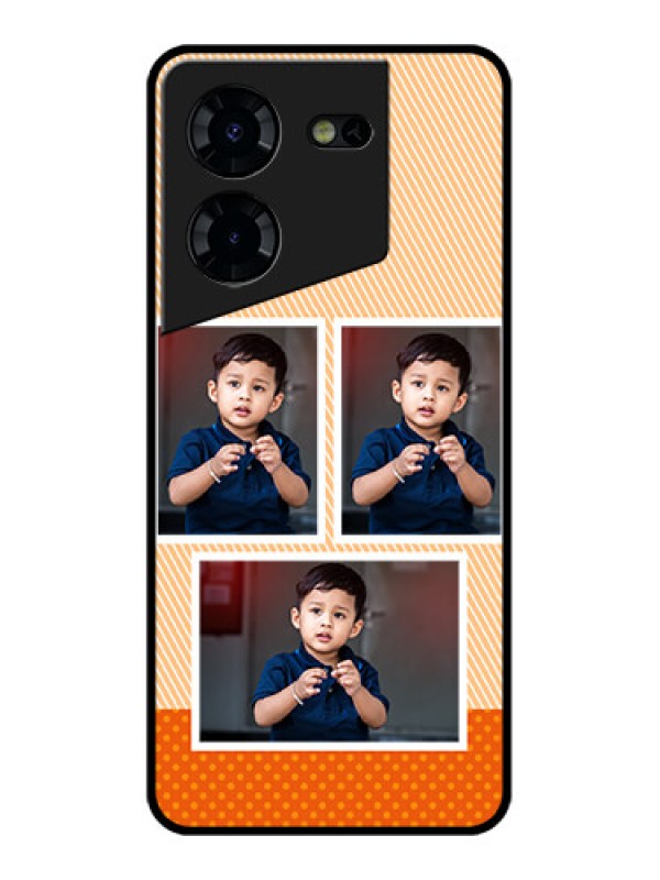 Custom Tecno Pova 5 Pro 5G Custom Glass Phone Case - Bulk Photos Upload Design