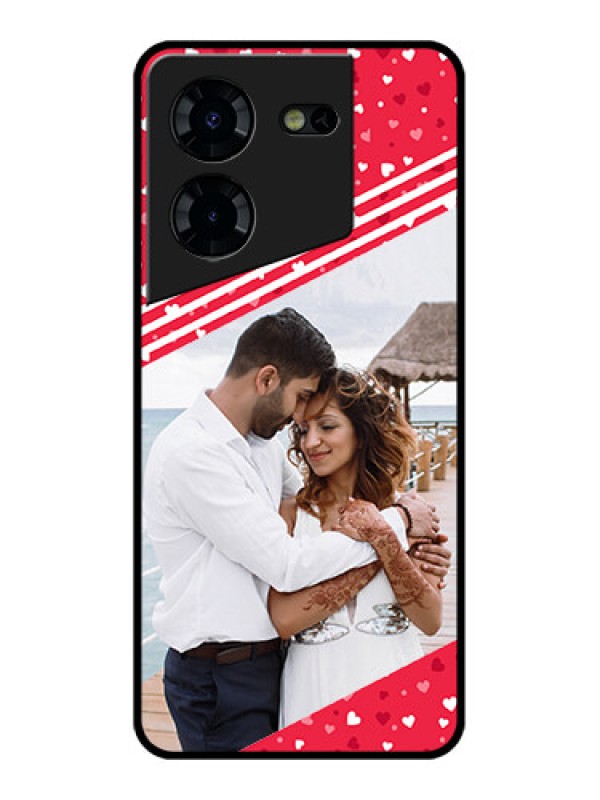 Custom Tecno Pova 5 Pro 5G Custom Glass Phone Case - Valentines Gift Design
