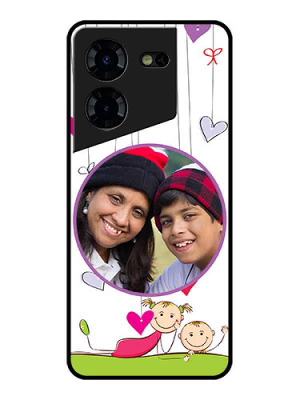 Custom Tecno Pova 5 Pro 5G Custom Glass Phone Case - Cute Kids Phone Case Design