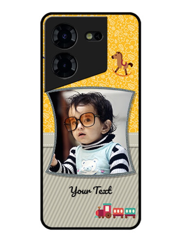 Custom Tecno Pova 5 Pro 5G Custom Glass Phone Case - Baby Picture Upload Design