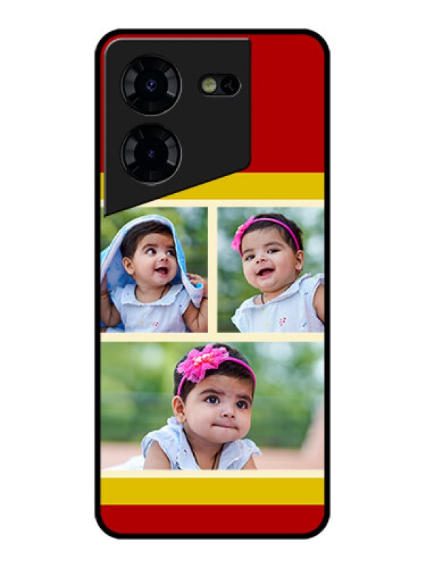 Custom Tecno Pova 5 Pro 5G Custom Glass Phone Case - Multiple Pic Upload Design