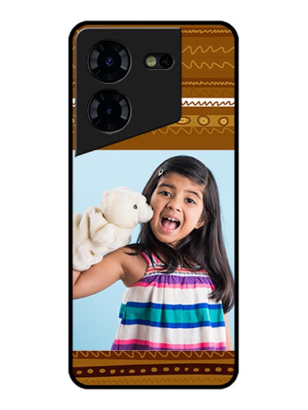 Custom Tecno Pova 5 Pro 5G Custom Glass Phone Case - Friends Picture Upload Design