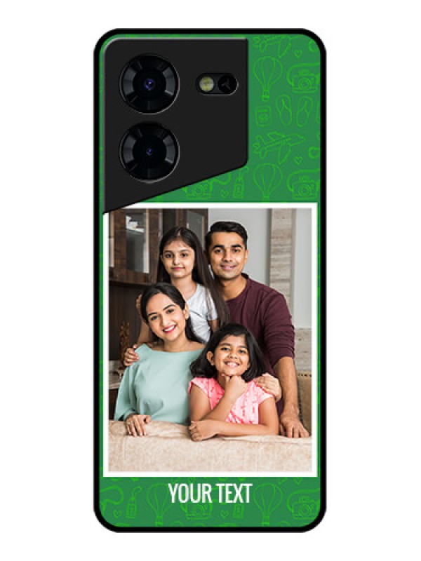 Custom Tecno Pova 5 Pro 5G Custom Glass Phone Case - Picture Upload Design