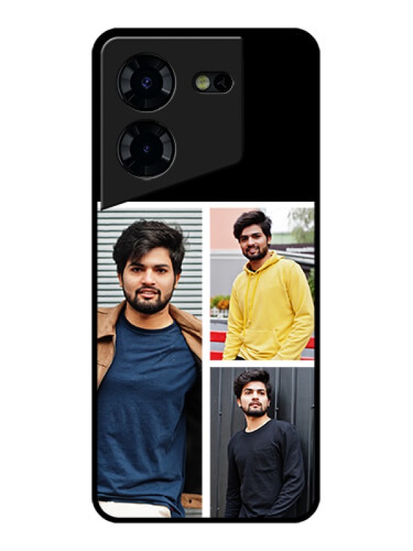 Custom Tecno Pova 5 Pro 5G Custom Glass Phone Case - Upload Multiple Picture Design