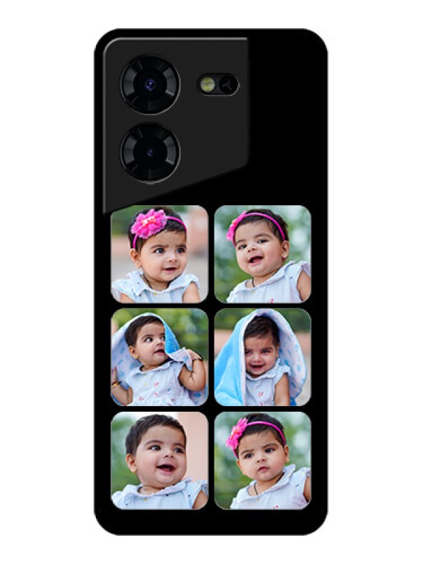 Custom Tecno Pova 5 Pro 5G Custom Glass Phone Case - Multiple Pictures Design