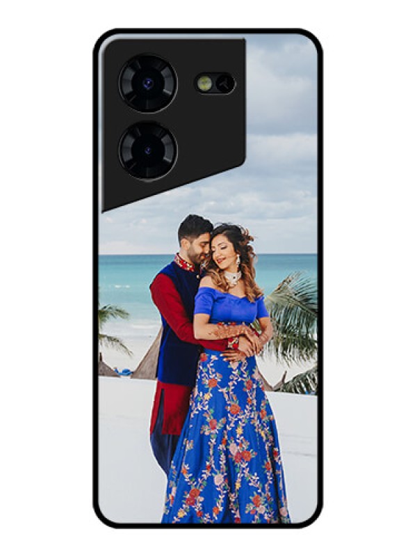 Custom Tecno Pova 5 Pro 5G Custom Glass Phone Case - Upload Full Picture Design