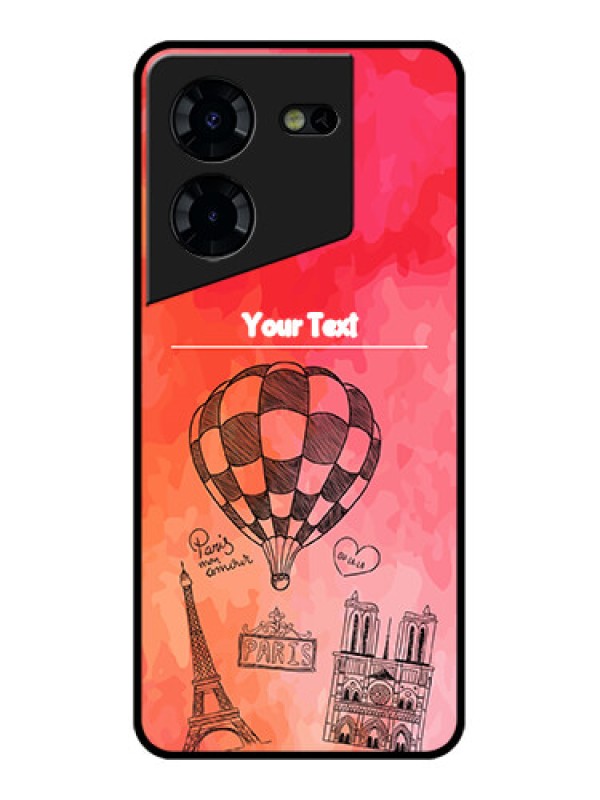 Custom Tecno Pova 5 Pro 5G Custom Glass Phone Case - Paris Theme Design