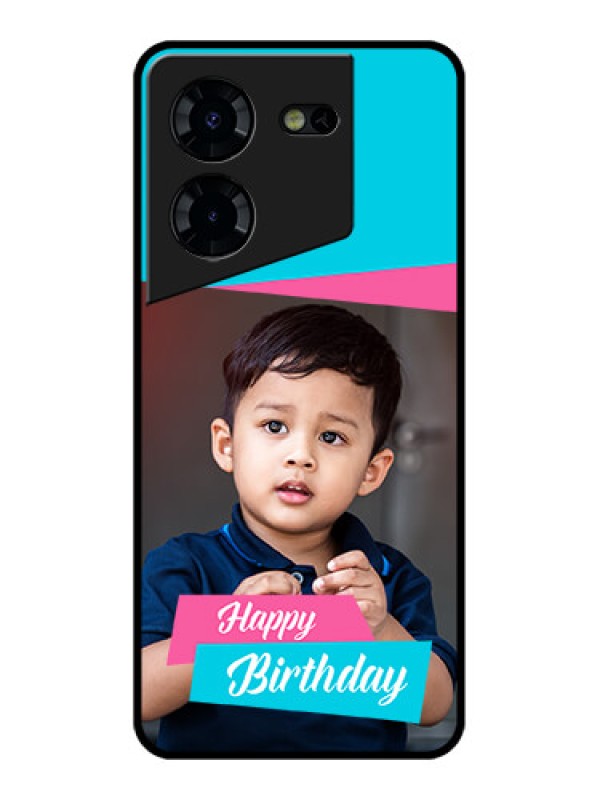 Custom Tecno Pova 5 Pro 5G Custom Glass Phone Case - Image Holder With 2 Color Design
