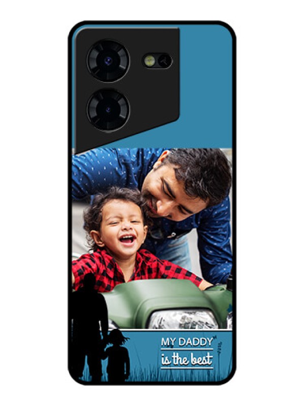 Custom Tecno Pova 5 Pro 5G Custom Glass Phone Case - Best Dad Design