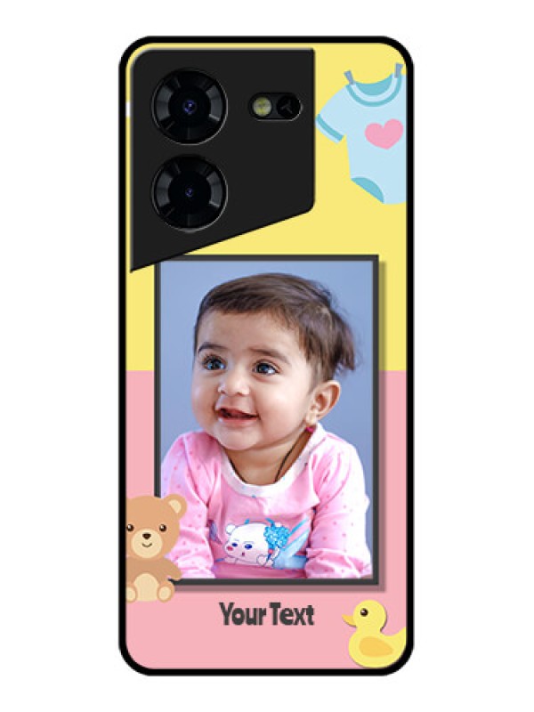 Custom Tecno Pova 5 Pro 5G Custom Glass Phone Case - Kids 2 Color Design