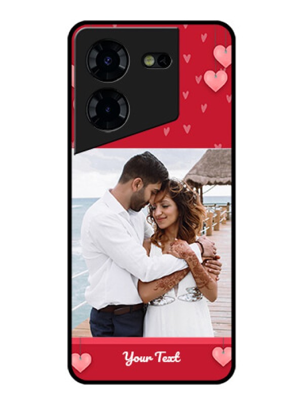Custom Tecno Pova 5 Pro 5G Custom Glass Phone Case - Valentines Day Design