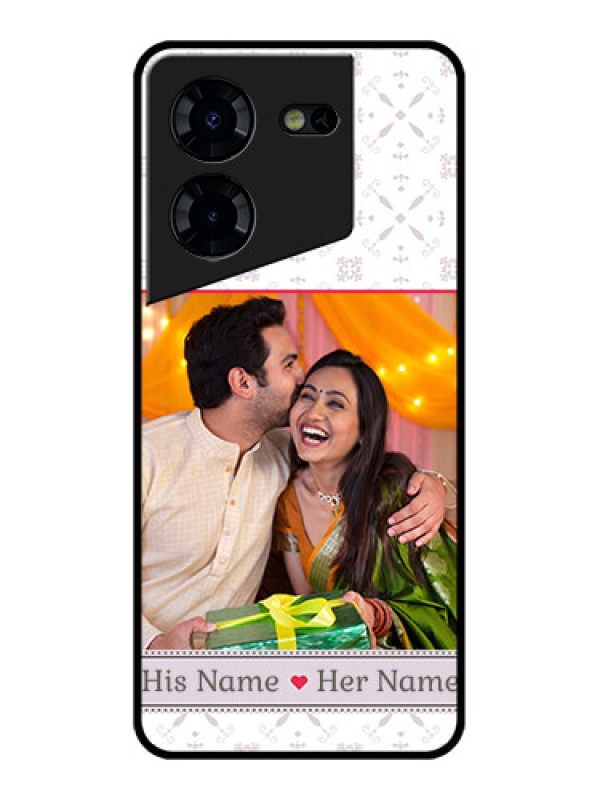 Custom Tecno Pova 5 Pro 5G Custom Glass Phone Case - With Photo And Ethnic Design