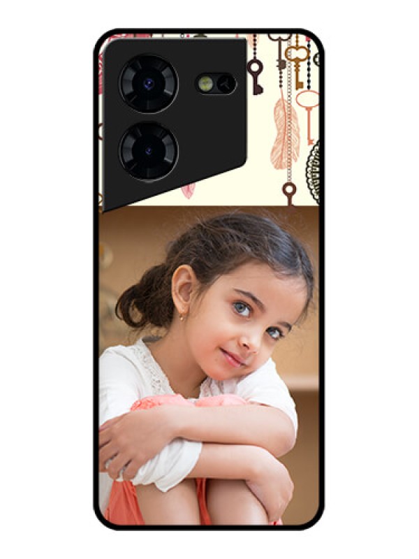 Custom Tecno Pova 5 Pro 5G Custom Glass Phone Case - Boho Style Design