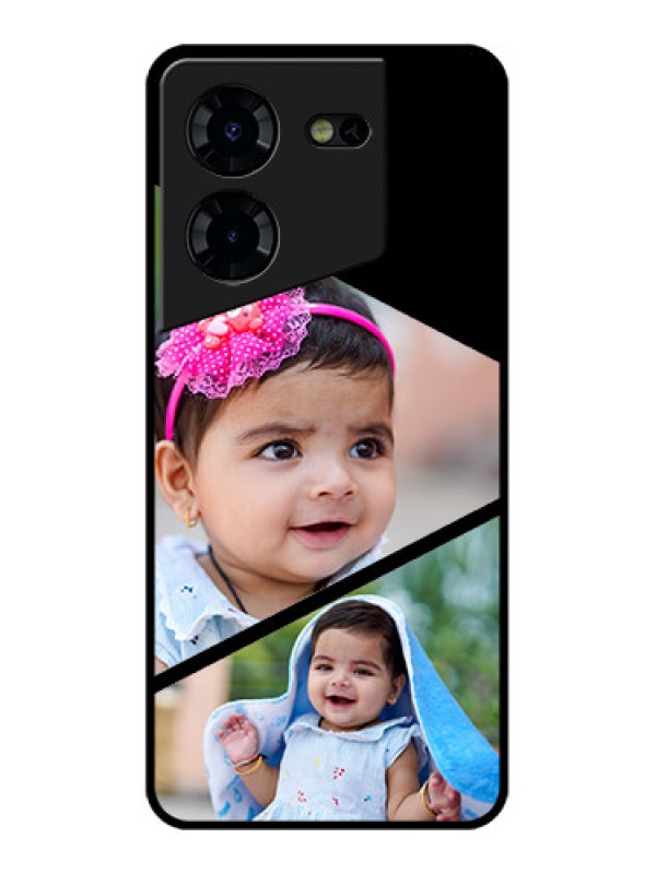 Custom Tecno Pova 5 Pro 5G Custom Glass Phone Case - Semi Cut Design