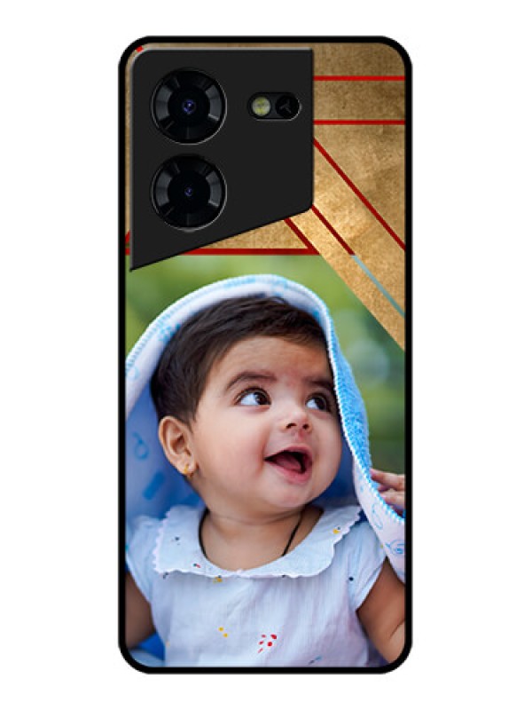 Custom Tecno Pova 5 Pro 5G Custom Glass Phone Case - Gradient Abstract Texture Design