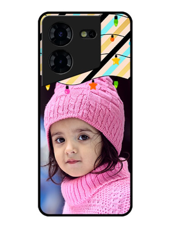 Custom Tecno Pova 5 Pro 5G Custom Glass Phone Case - Lights Hanging Design