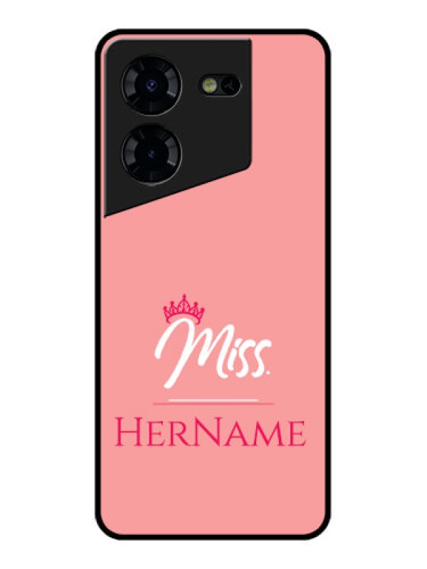 Custom Tecno Pova 5 Pro 5G Custom Glass Phone Case - Mrs With Name Design