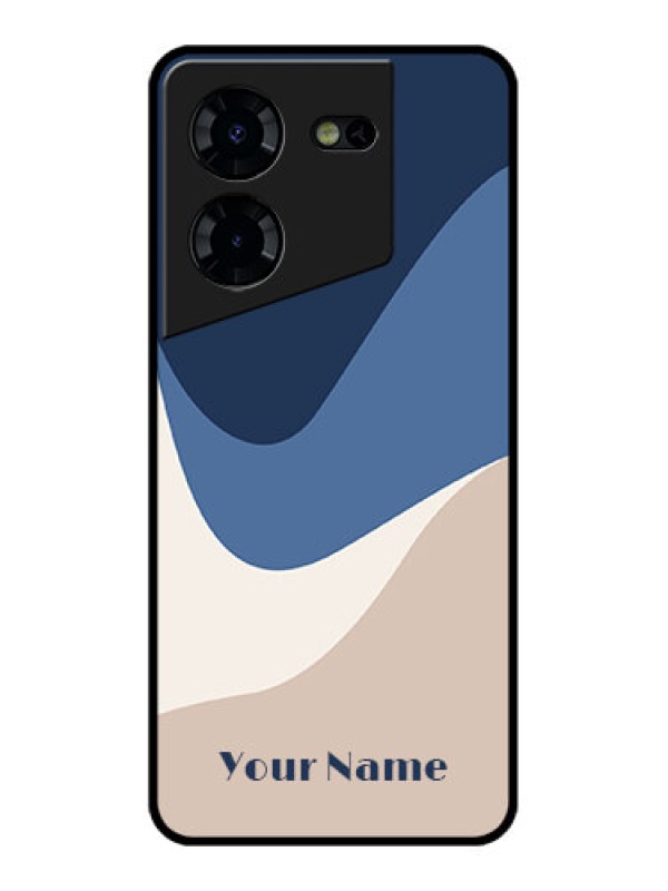 Custom Tecno Pova 5 Pro 5G Custom Glass Phone Case - Abstract Drip Art Design