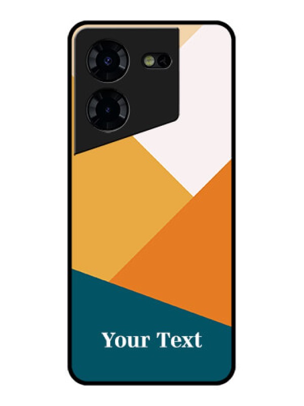 Custom Tecno Pova 5 Pro 5G Custom Glass Phone Case - Stacked Multi - Colour Design