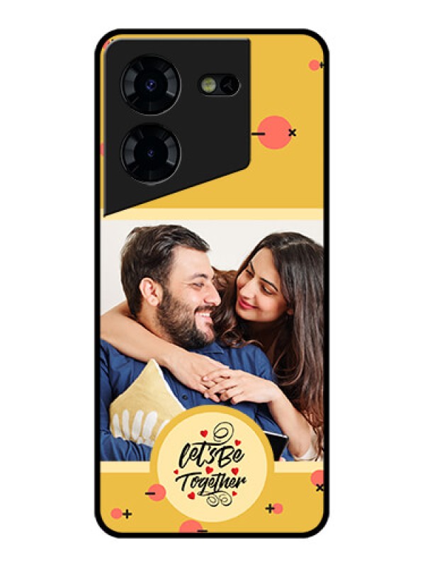 Custom Tecno Pova 5 Pro 5G Custom Glass Phone Case - Lets Be Together Design