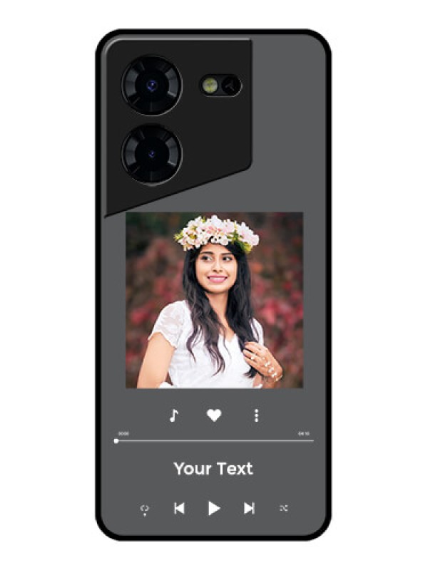 Custom Tecno Pova 5 Pro 5G Custom Glass Phone Case - Play The Music Design