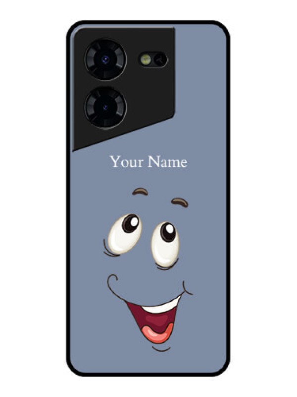 Custom Tecno Pova 5 Pro 5G Custom Glass Phone Case - Laughing Cartoon Face Design