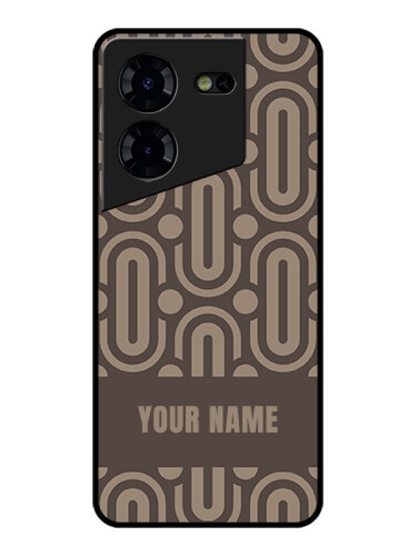 Custom Tecno Pova 5 Pro 5G Custom Glass Phone Case - Captivating Zero Pattern Design