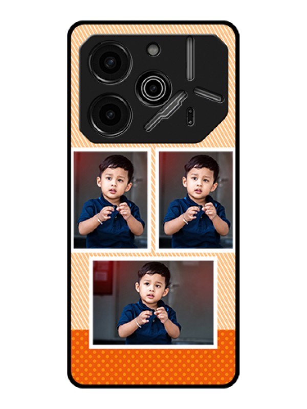 Custom Tecno Pova 6 Pro 5G Custom Glass Phone Case - Bulk Photos Upload Design