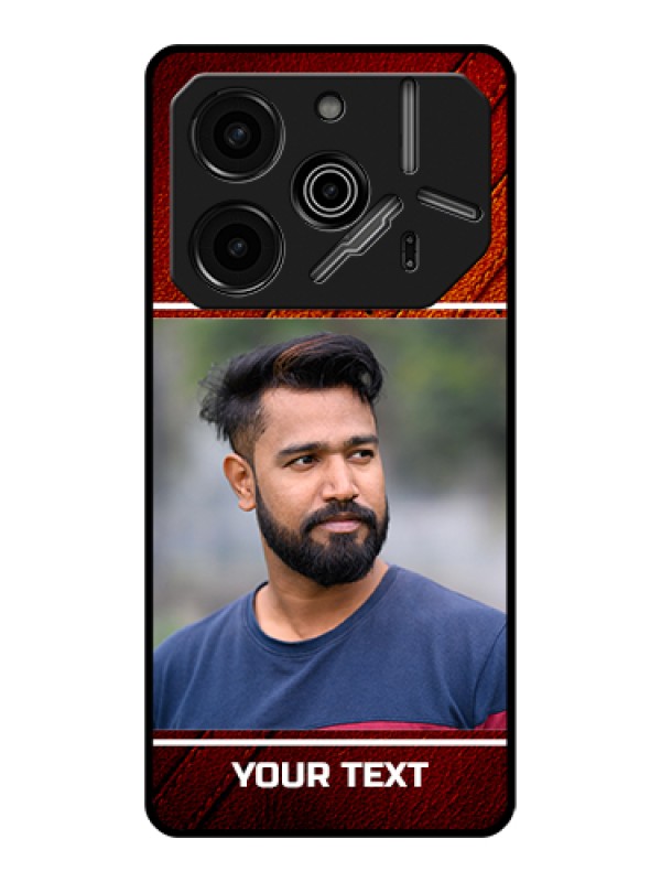 Custom Tecno Pova 6 Pro 5G Custom Glass Phone Case - Leather Phone Case Design