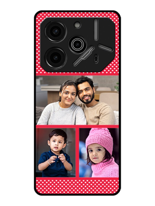 Custom Tecno Pova 6 Pro 5G Custom Glass Phone Case - Bulk Photo Upload Design