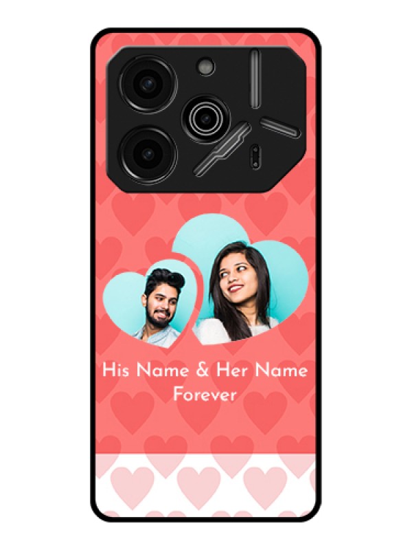 Custom Tecno Pova 6 Pro 5G Custom Glass Phone Case - Couple Pic Upload Design