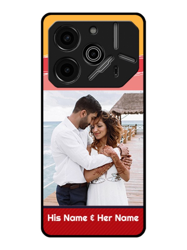 Custom Tecno Pova 6 Pro 5G Custom Glass Phone Case - Colorful Case Design