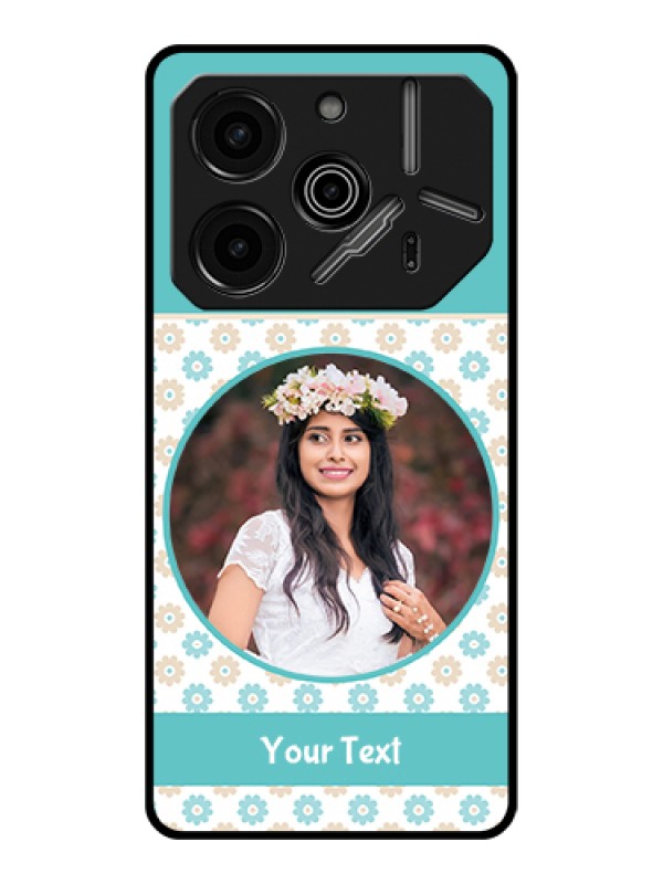 Custom Tecno Pova 6 Pro 5G Custom Glass Phone Case - Beautiful Flowers Design