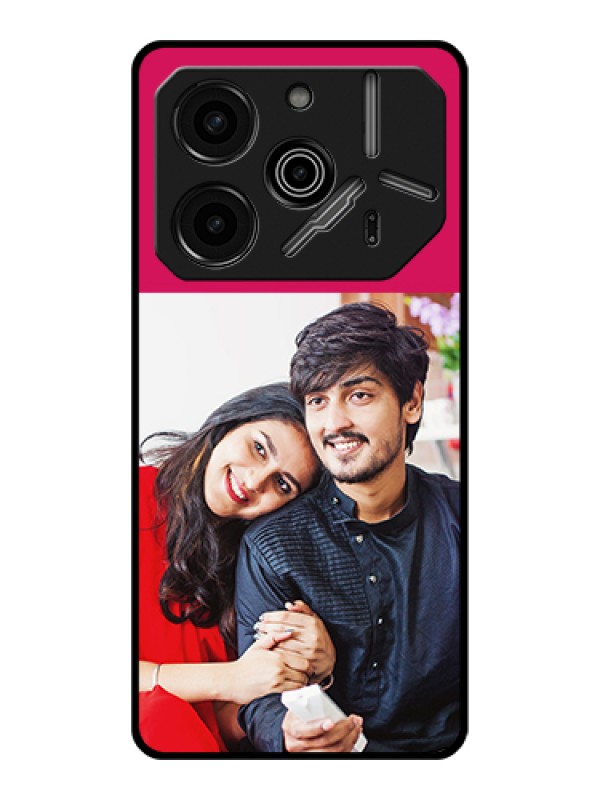 Custom Tecno Pova 6 Pro 5G Custom Glass Phone Case - Anniversary Cover Design