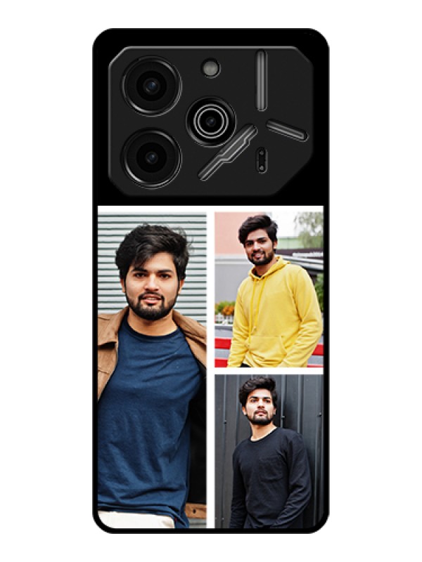 Custom Tecno Pova 6 Pro 5G Custom Glass Phone Case - Upload Multiple Picture Design