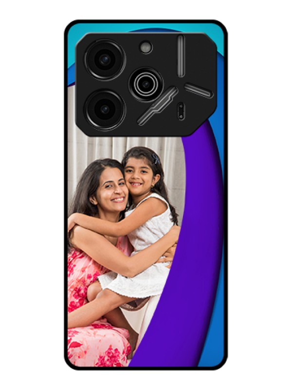 Custom Tecno Pova 6 Pro 5G Custom Glass Phone Case - Simple Pattern Design