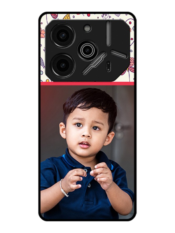 Custom Tecno Pova 6 Pro 5G Custom Glass Phone Case - Premium Floral Design