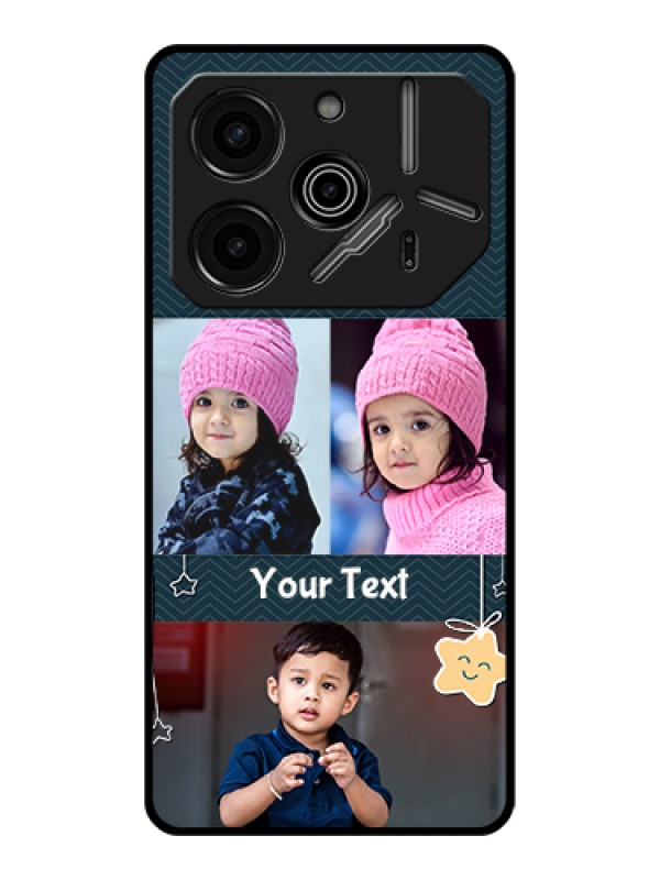 Custom Tecno Pova 6 Pro 5G Custom Glass Phone Case - Hanging Stars Design