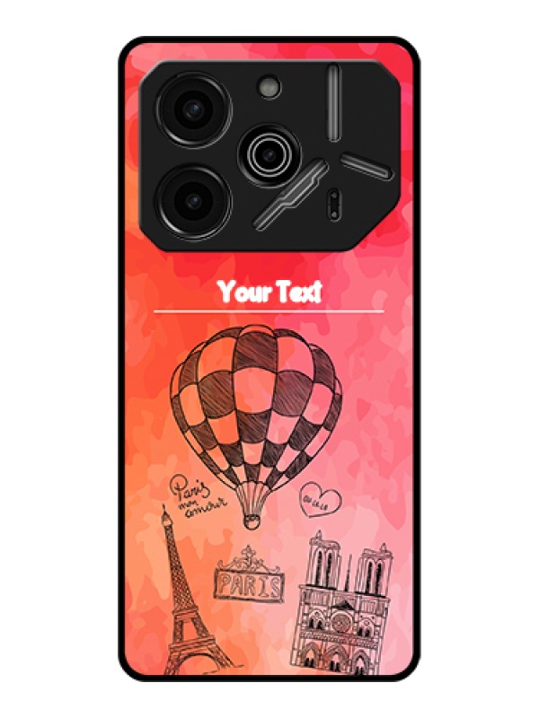 Custom Tecno Pova 6 Pro 5G Custom Glass Phone Case - Paris Theme Design