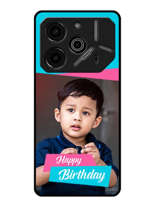 Custom Tecno Pova 6 Pro 5G Custom Glass Phone Case - Image Holder With 2 Color Design