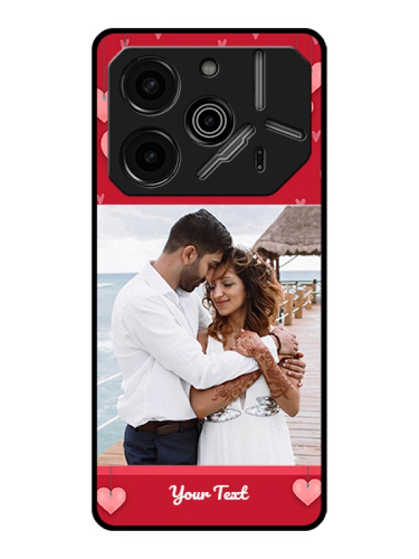 Custom Tecno Pova 6 Pro 5G Custom Glass Phone Case - Valentines Day Design