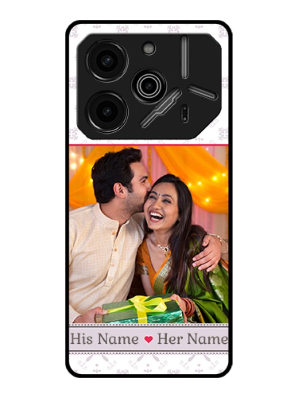 Custom Tecno Pova 6 Pro 5G Custom Glass Phone Case - With Photo And Ethnic Design