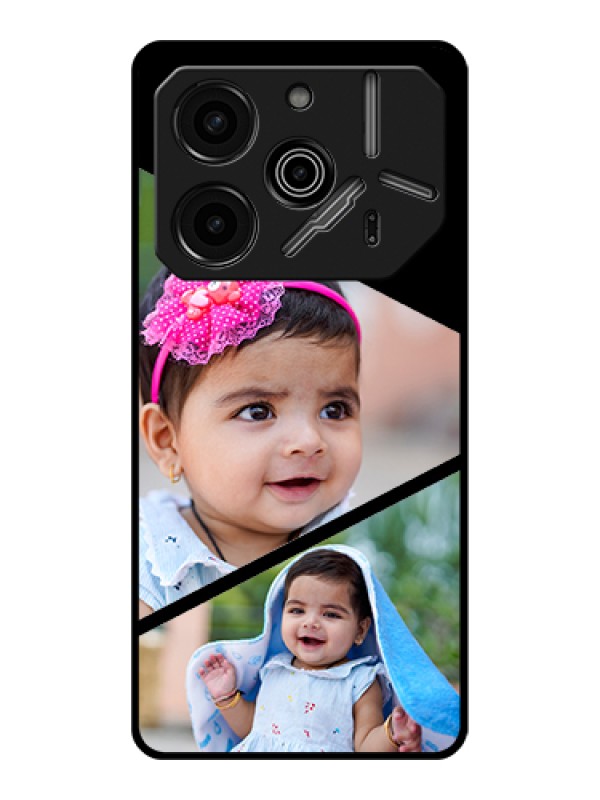 Custom Tecno Pova 6 Pro 5G Custom Glass Phone Case - Semi Cut Design