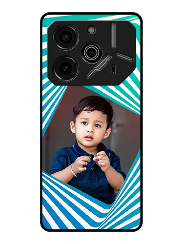 Custom Tecno Pova 6 Pro 5G Custom Glass Phone Case - Abstract Spiral Design