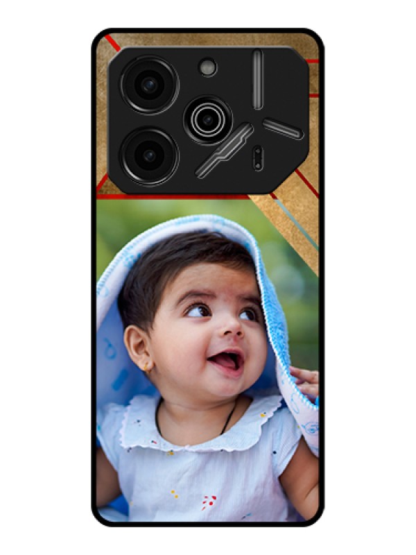 Custom Tecno Pova 6 Pro 5G Custom Glass Phone Case - Gradient Abstract Texture Design