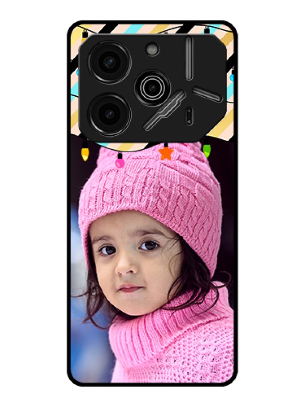 Custom Tecno Pova 6 Pro 5G Custom Glass Phone Case - Lights Hanging Design