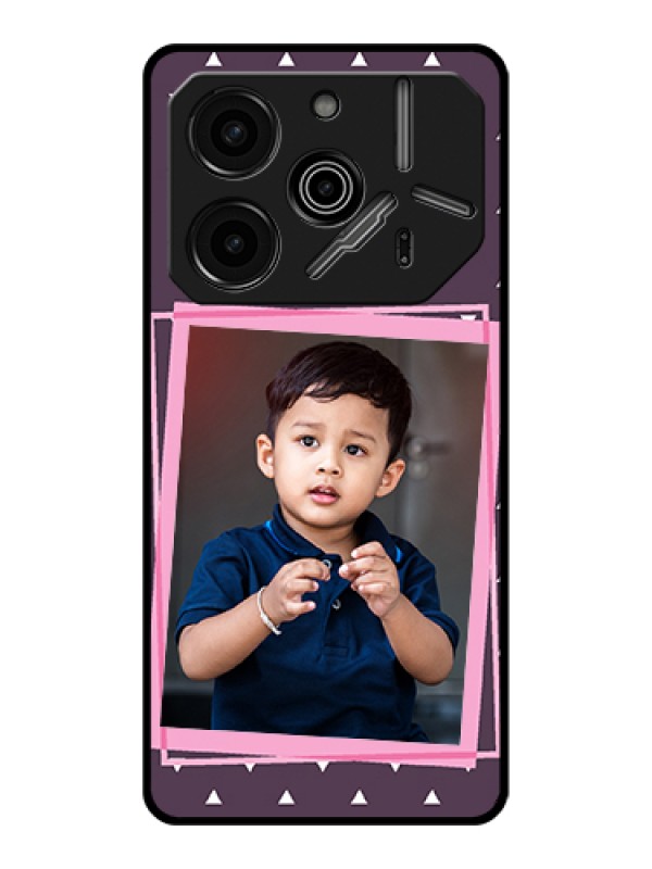 Custom Tecno Pova 6 Pro 5G Custom Glass Phone Case - Triangle Pattern Dotted Design