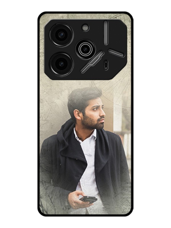 Custom Tecno Pova 6 Pro 5G Custom Glass Phone Case - With Vintage Design