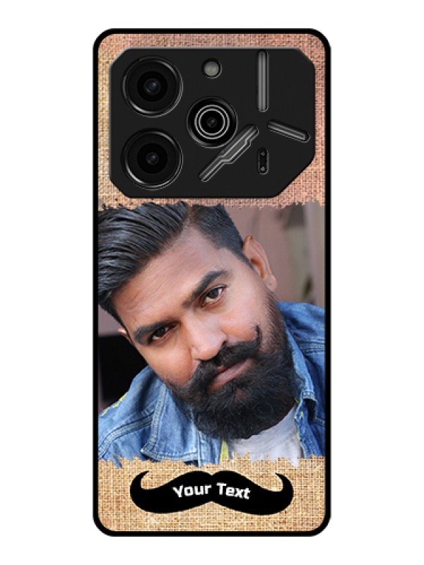 Custom Tecno Pova 6 Pro 5G Custom Glass Phone Case - With Texture Design